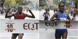 Diriba Defends Title with Three-Peat, Mkungo Comes Up Big in Debut at 2017 EQT Pittsburgh 10 Miler