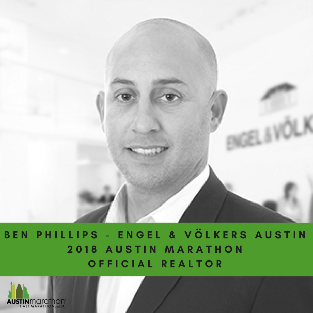 Ben Phillips Returns as Official Realtor of 2018 Austin Marathon