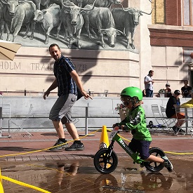 Bike Racing Toddlers Take Over Sundance Square in Fort Worth