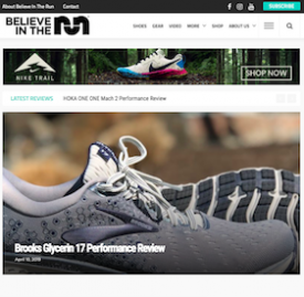 High-Traffic Review Site Believe in the Run Opens Up Sponsored Advertising Opportunities