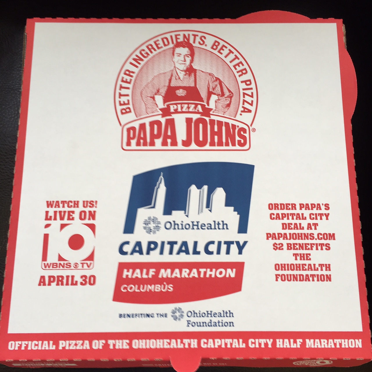 Papa John’s Of Central Ohio To Feature OhioHealth Capital City Half