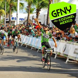 GFNY Cozumel sprint finish: amateur beats pros