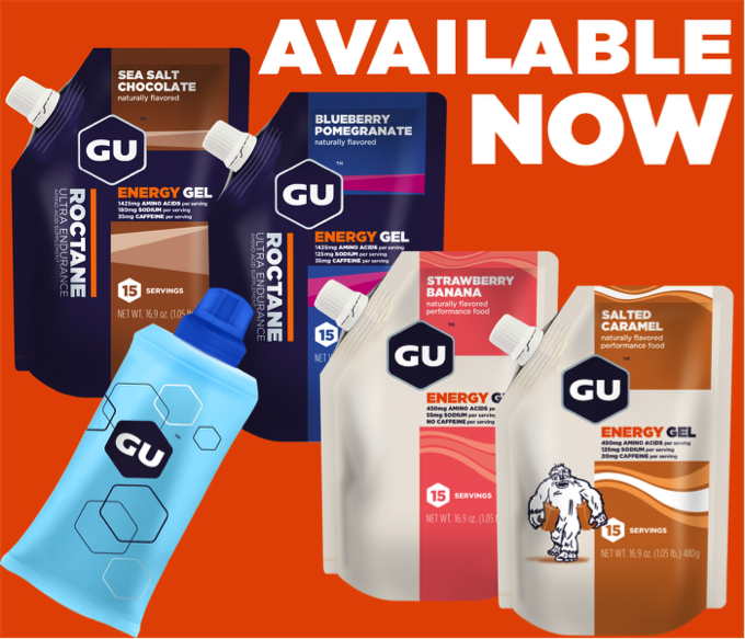 15Serving GU Energy Gel Pouches and Reusable Gel Flask Debut at Retail