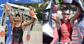 Rocketing to Triathlon’s Top Spots, IRONMAN 70.3 Champions Lauren Barnett and Jake Montgomery Join Human Interest Group